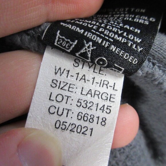 American Giant Womens Hoodie Jacket Sweatshirt Classic Full Zip Gray Large 980 - Picture 5 of 12